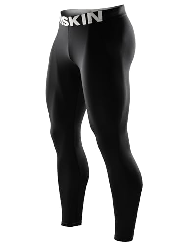 Men's Compression Pants - Quick Dry Leggings Sports Baselayer - Large