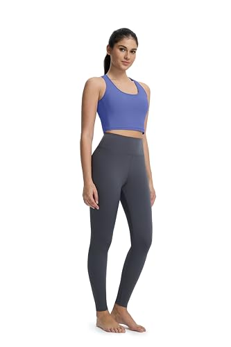 Padded Wirefree Yoga Sports Bra for Women - X-Large Purple Racerback