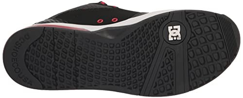 DC mens Dc Men's Versatile Causal Skate Shoe, Black/White/Athletic Red, 11.5 US