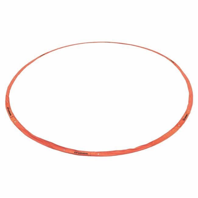 Women's 17 Foot Diameter Lacrosse Crease - Portable All Weather Goal with Weights & Carry Bag - Orange