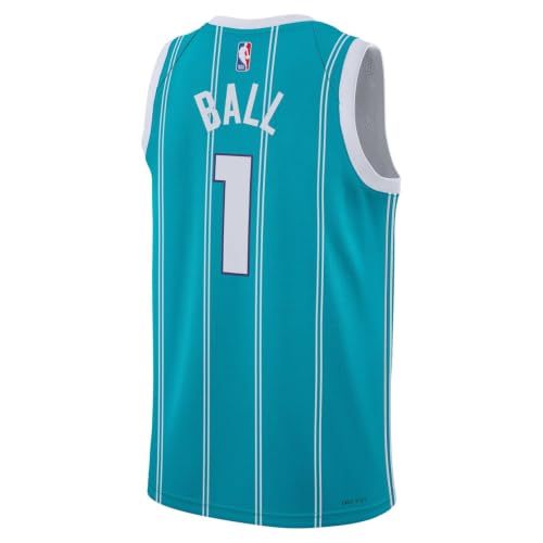 Kids LaMelo Ball Charlotte Hornets Teal Swingman Jersey 10-12