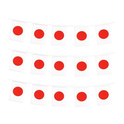 Japan Mini String Flags Banner - 30 Pre-Strung Flags
