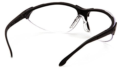 Rendezvous Safety Glasses - Clear Anti-Fog Lens with Black Frame