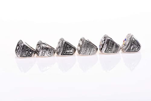 Pittsburgh Rugby Championship Ring Set with Display Box - 6 Rings