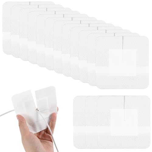 15 Pcs Split Adhesive Feeding Tube Bandages - Sterile Catheter Covers