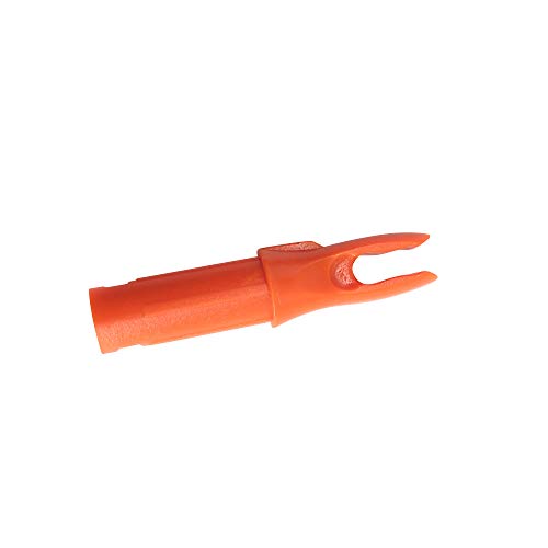 50 Pack Orange Archery Arrow Nocks - ID 6.2mm Plastic Inserts