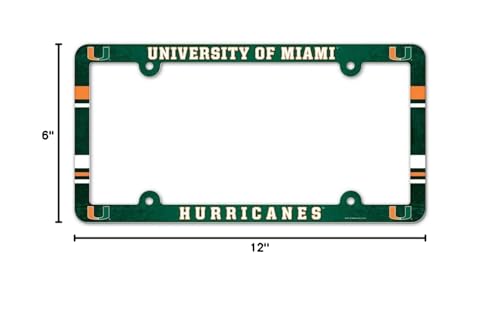 NCAA License Plate Frame with Full Color Design - 6"x12"