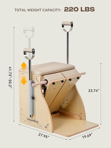 Pilates Combo Chair for Home Workouts - Beige