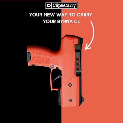 Clip & Carry CL-Qlip IWB Belt Clip for Byrna CL ? Minimalist Concealed Carry Holster Alternative ? Lightweight & Durable (Not Compatible with Red Dot Use)