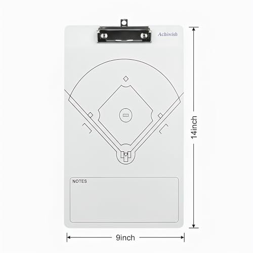 Baseball Clipboard for Coaches - Double-Sided Dry Erase Board