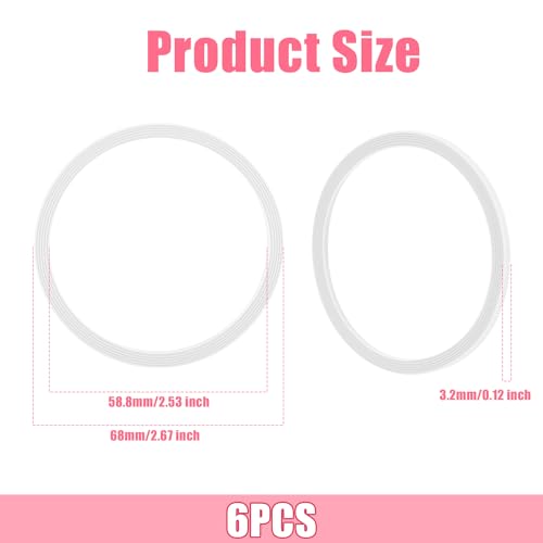 Silicone Water Bottle Gasket Replacement for 19-40oz Bottles - Clear