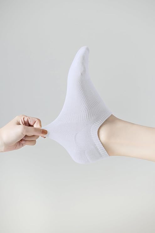 ACCFOD No Show Socks for Women - Cotton Thin Low Cut Non-Slip Invisible Liner - 6 Pairs
