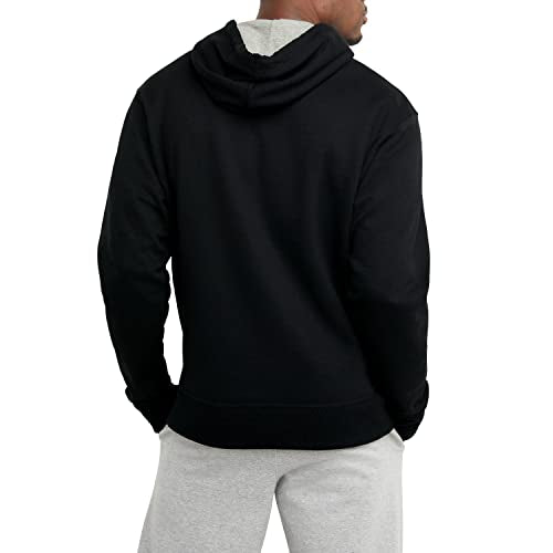 Champion Men's Black Pullover Hoodie Small Classic Script Logo