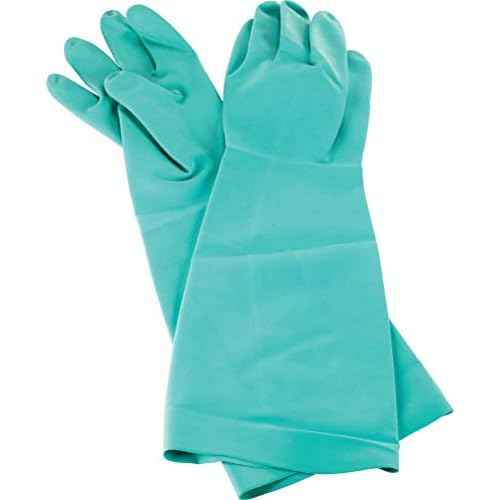Sank1|#San Jamar 19NU-M Nitrile Dishwashing Glove (Pair), Nitrile-Rubber,Green,Medium