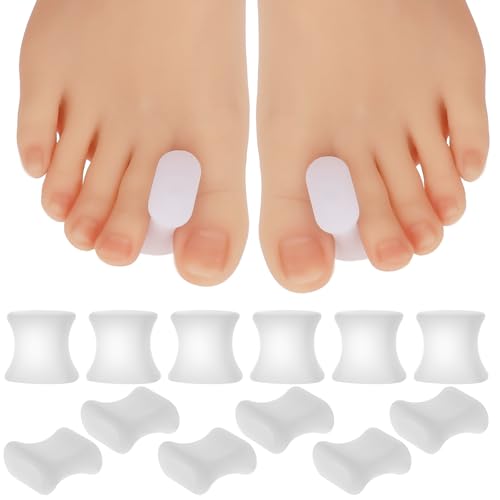 12-Piece Bunion Corrector Gel Toe Separators - Soft Toe Spacers