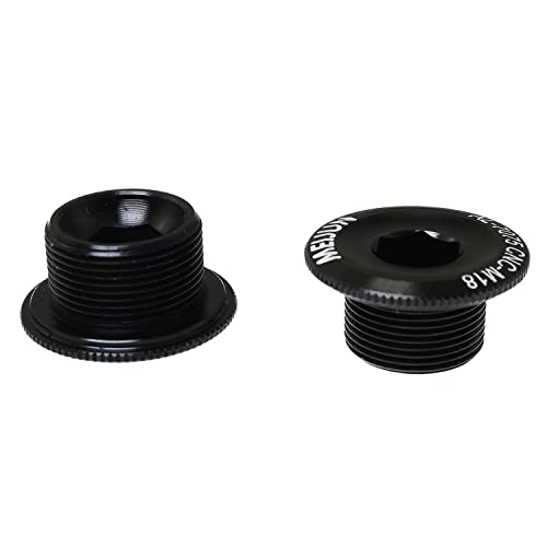 Aluminum Alloy Crankset Arm Bolt for M18 Crank - Black