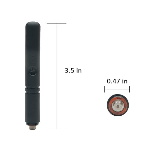 TDYU Black 1 Stubby Antenna for Motorola XPR3300/3500e - 2PCS
