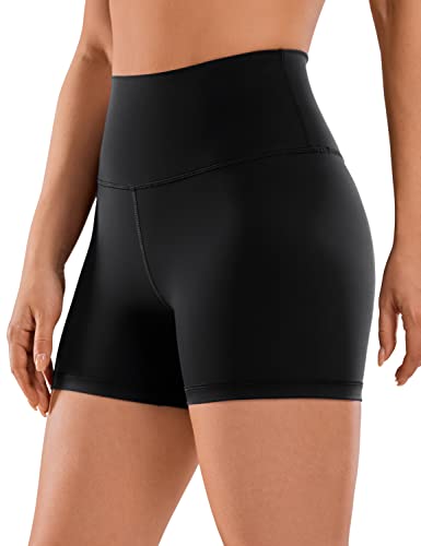 CRZ YOGA Naked Feeling 4'' Biker Shorts - Small Black, Yoga & Fitness