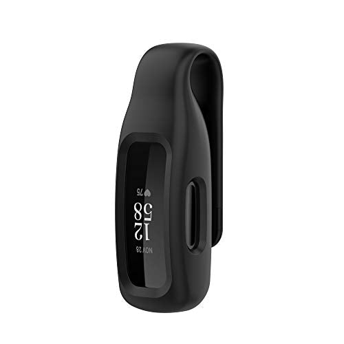 Fitbit Inspire 3/2/HR Clip Holder - Black Silicone Accessory