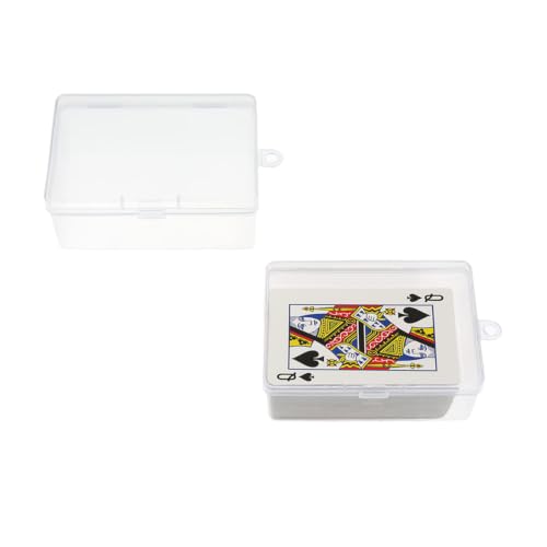 2PCS Plastic Playing Card Storage Box - High Capacity Case