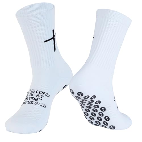 Non-Slip Soccer Grip Socks - Breathable Athletic Sports Socks, US 6-13