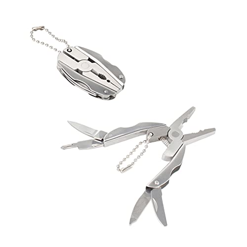 6-in-1 Mini Stainless Steel Multitool Pliers - Portable Tool Set