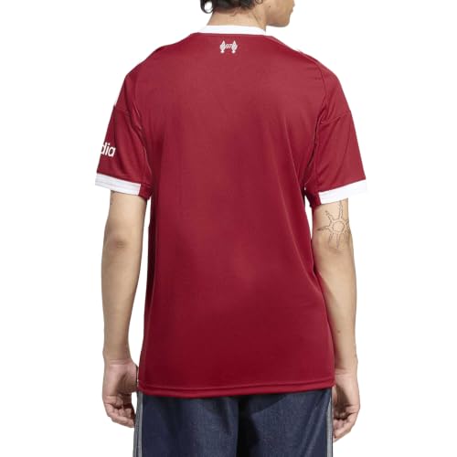 Liverpool FC Home Jersey - adidas Men's Soccer Shirt - Medium / Strawberry Red