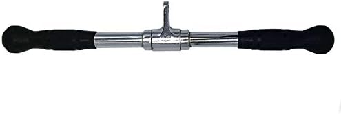 Wide Grip LAT Pull Down Bar | Chrome Plated Steel Cable Attachment for Home Gym - 880lb Capacity