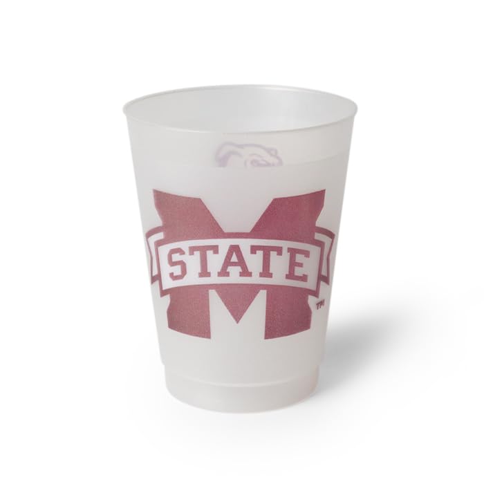 Mississippi State University 10 oz Frosted Cups - 25 Pack