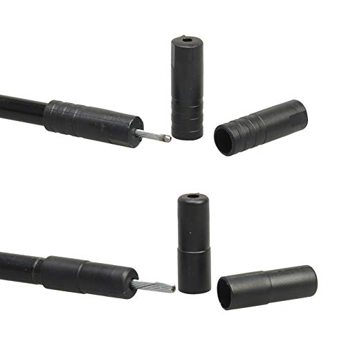 200 Plastic Bicycle Cable End Caps - 100 Brake 5mm & 100 Shift 4mm