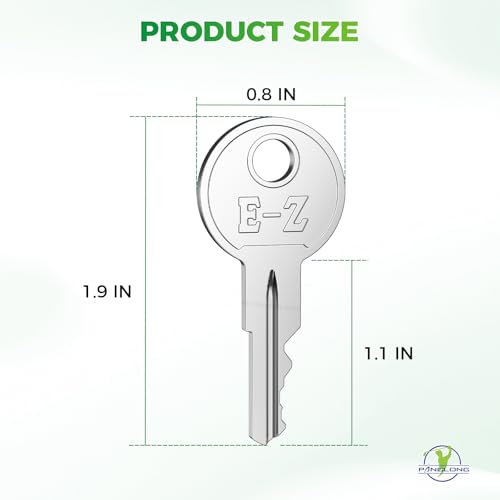 Panglong EZGO Golf Cart Key Bulk Set 10 PCS - OEM 17063-G01, Fits 1981-UP TXT RXV