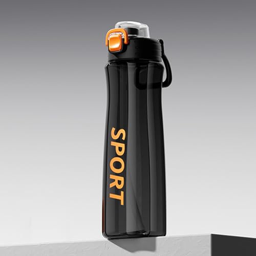 24oz Leak Proof Sports Water Bottle with Dual Spout - Black
