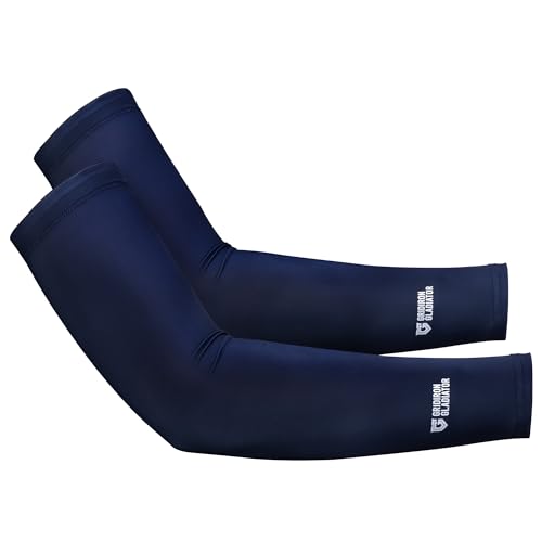 Football Compression Arm Sleeve - Lightweight UPF 50+ - Navy