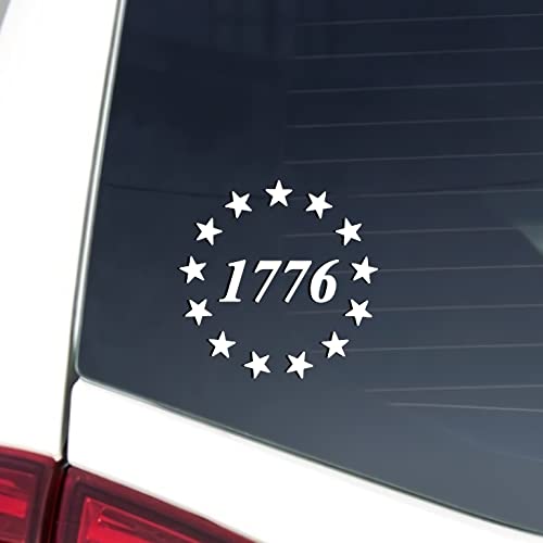 2nd Amendment Vinyl Decal Sticker - Betsy Ross 1776 Design