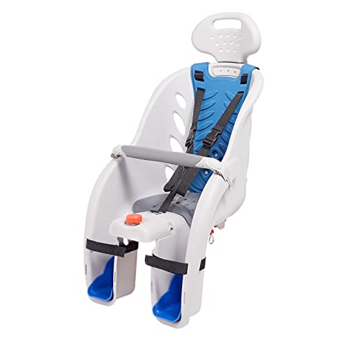 Deluxe Child Bike Carrier - Rear-Mounted Bike Seat for Kids