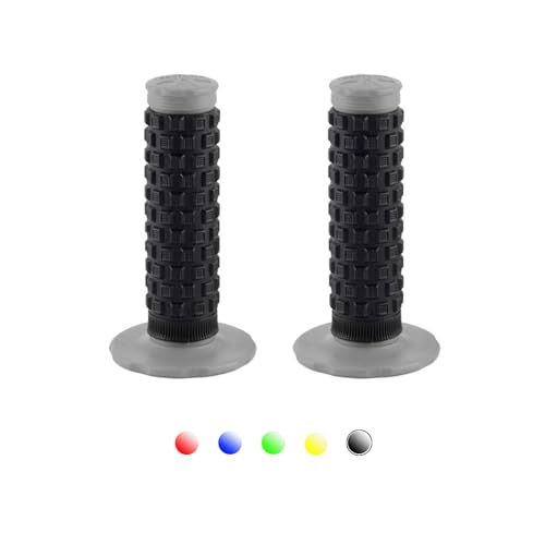 7/8" Motorcycle Handlebar Grips - Gray Anti-Slip Rubber