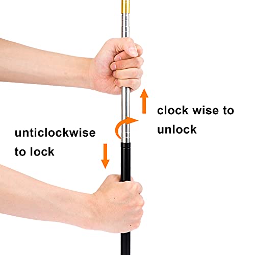 Fishing Harpoon Spear - Stainless Steel Barbed Gig, 1.3-4.9ft