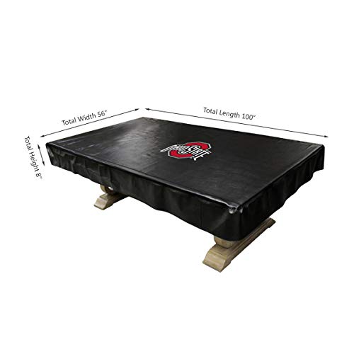 NCAA Ohio State Buckeyes Billiard Table Cover - 8-Foot Naugahyde
