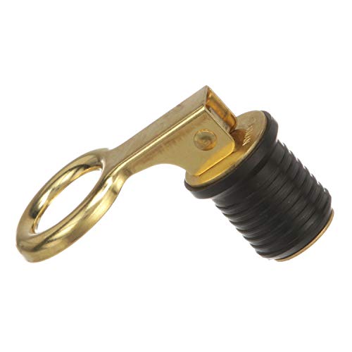 Snap-Handle Drain Plug for 1-Inch Drains - Durable Brass & Rubber