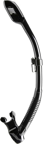 Dry Snorkel for Adults with Splash Guard - Black