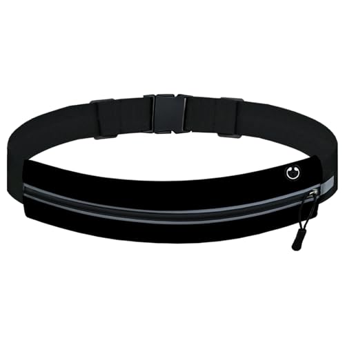 Running Belt - Water Resistant, Fits 23-32 Inch Waists, Expandable Pocket for 7" Phones