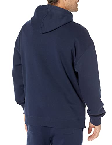 Men's Oversized-Fit Heavyweight Hooded Sweatshirt - X-Small Navy