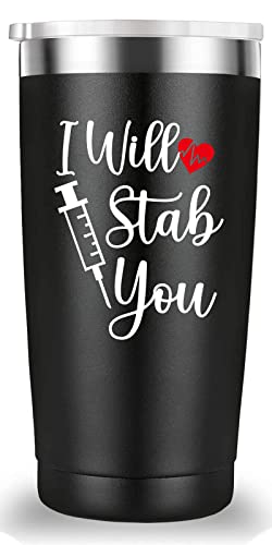 Mamihlap 20oz Black Travel Mug Tumbler for Nurses & Doctors - Appreciation Gift