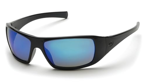 Safety Glasses - Pyramex Goliath Black Frame with Clear Anti-Fog Lens