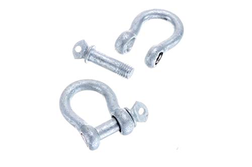 Galvanized Anchor Shackle - 3/8 In. Screw Pin Design