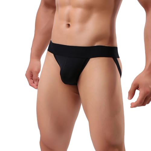Men's Athletic Supporter Jockstrap Underwear - X-Large Black