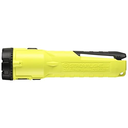 Streamlight 68751 Dualie 3AA 140-Lumen Intrinsically Safe Industrial Flashlight with Spot/Flood Without Batteries, Yellow