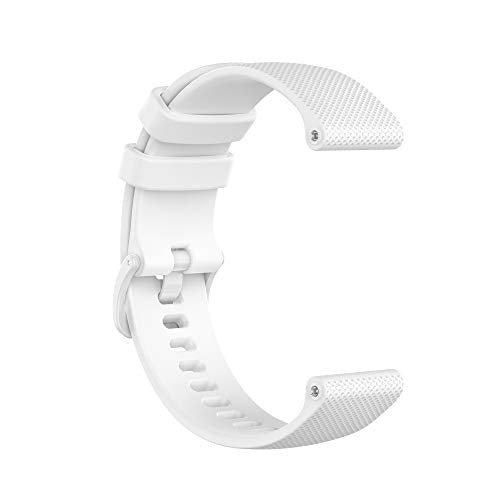 20mm Silicone Replacement Band for Garmin Watches - White