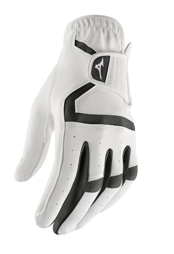 Mens MX Golf Glove - Left Hand White/Black - Large