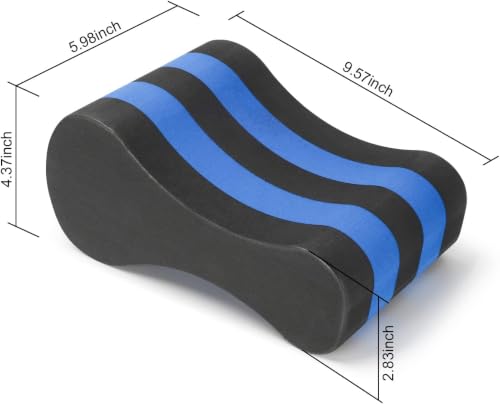 Pull Buoy EVA 5-Layer Leg Float for Swimming Training - Black (UNAOIWN)
